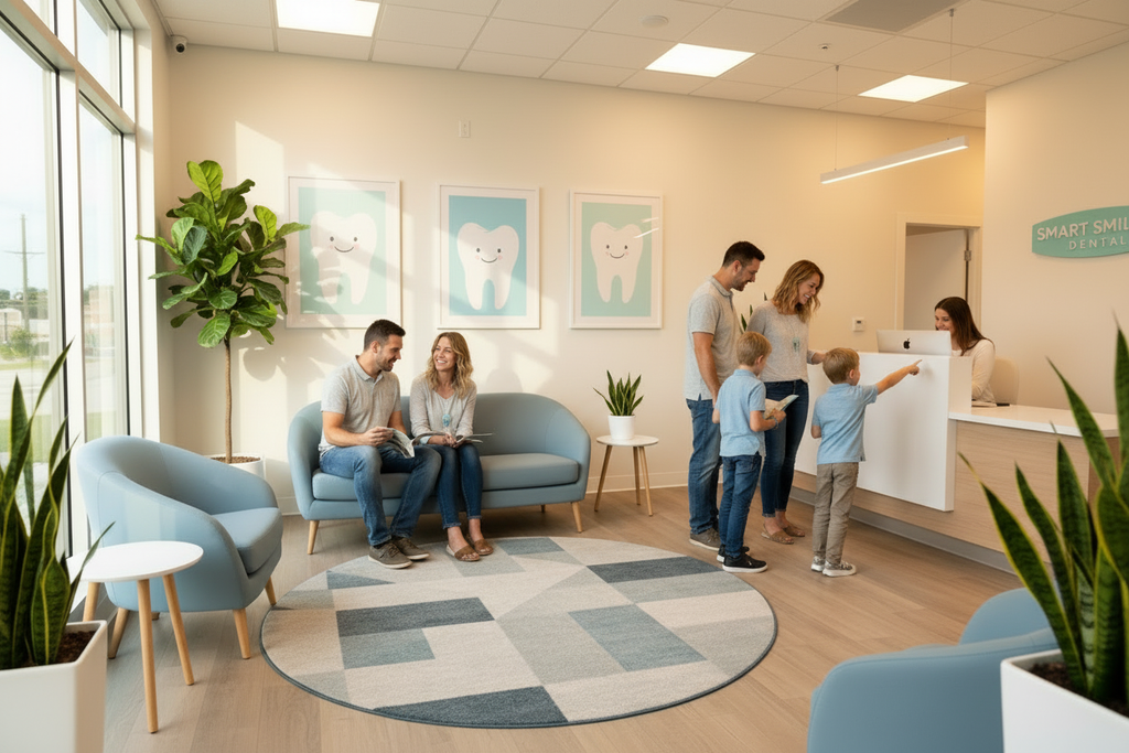 can you make the family closer to the receptionist